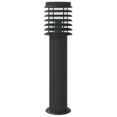 vidaXL Outdoor Floor Lamp with Sensor Black 60 cm Stainless Steel