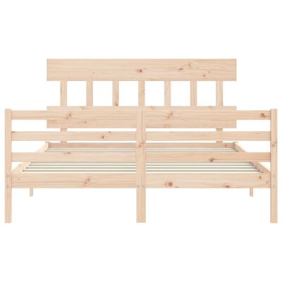 vidaXL Bed Frame without Mattress 160x200 cm Solid Wood