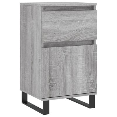 vidaXL Sideboards 2 pcs Grey Sonoma 40x35x70 cm Engineered Wood