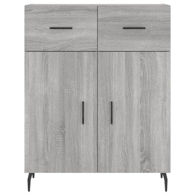 vidaXL Highboard Grey Sonoma 69.5x34x180 cm Engineered Wood