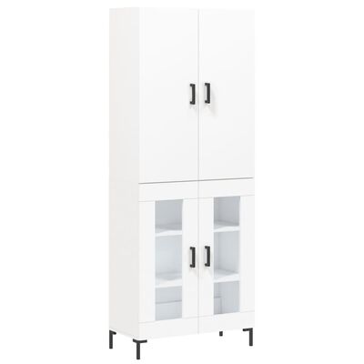 vidaXL Highboard White 69.5x34x180 cm Engineered Wood