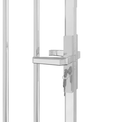 vidaXL Garden Gate 100x100 cm Stainless Steel