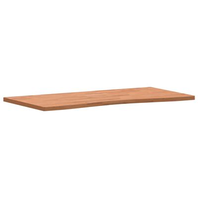 vidaXL Desk Top 110x(50-55)x2.5 cm Solid Wood Beech