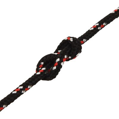 vidaXL Boat Rope Black 3 mm 50 m Polypropylene