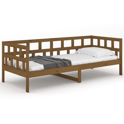 vidaXL Day Bed without Mattress Honey Brown Solid Wood Pine 80x200 cm