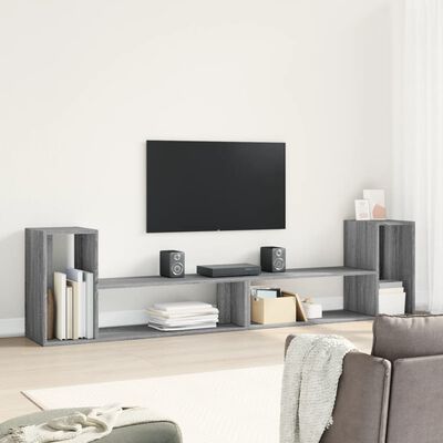 vidaXL TV Cabinets 2 pcs Grey Sonoma 100x30x50 cm Engineered Wood