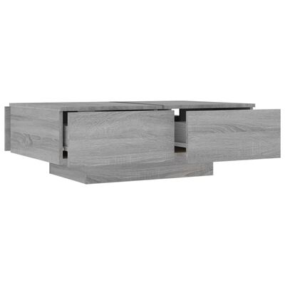 vidaXL Coffee Table Grey Sonoma 90x60x31 cm Engineered Wood