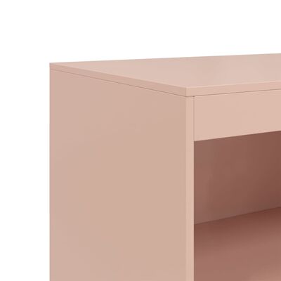 vidaXL Sideboard Pink 67x39x107 cm Steel