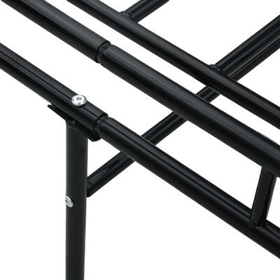 vidaXL Daybed Frame without Mattress Black Metal 90x200 cm