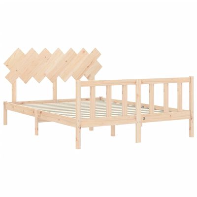 vidaXL Bed Frame without Mattress 140x200 cm Solid Wood Pine