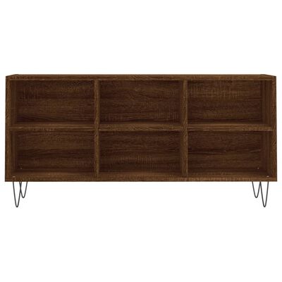 vidaXL TV Cabinet Brown Oak 103.5x30x50 cm Engineered Wood