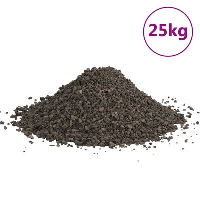 vidaXL Basalt Gravel 25 kg Black 3-5 mm