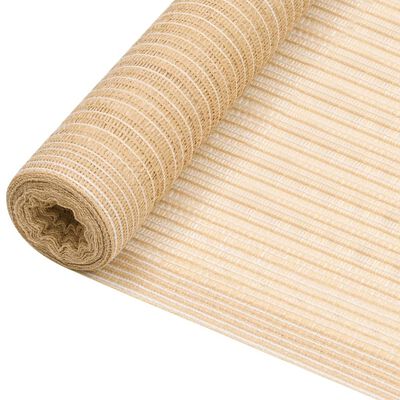 vidaXL Privacy Net Beige 1.5x25 m HDPE 150 g/m²