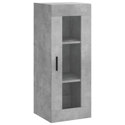 vidaXL Highboard Concrete Grey 34.5x34x180 cm Engineered Wood