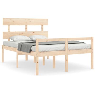 vidaXL Senior Bed without Mattress 140x190 cm Solid Wood