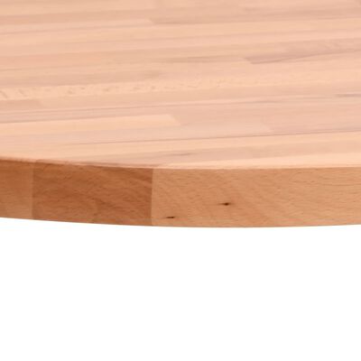 vidaXL Table Top Ø70x1.5 cm Round Solid Wood Beech