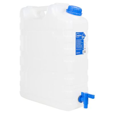 vidaXL Water Container with Tap Transparent 20 L Plastic