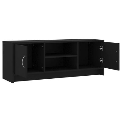 vidaXL TV Cabinet Black 102x30x37.5 cm Engineered Wood