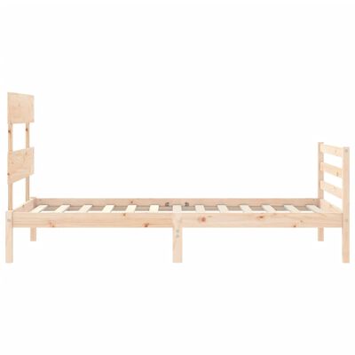 vidaXL Bed Frame without Mattress 90x200 cm Solid Wood