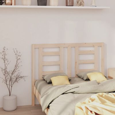 vidaXL Bed Headboard 156x4x100 cm Solid Wood Pine