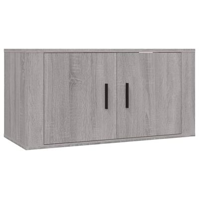 vidaXL 2 Piece TV Cabinet Set Grey Sonoma Engineered Wood