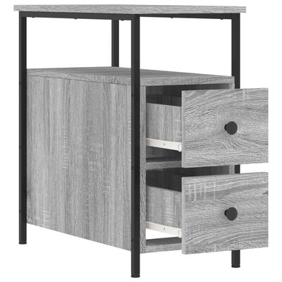 vidaXL Bedside Cabinets 2 pcs Grey Sonoma 30x60x60 cm Engineered Wood