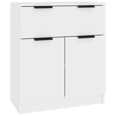 vidaXL Sideboards 3 pcs High Gloss White Engineered Wood