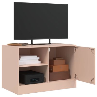 vidaXL TV Cabinet Pink 67x39x44 cm Steel