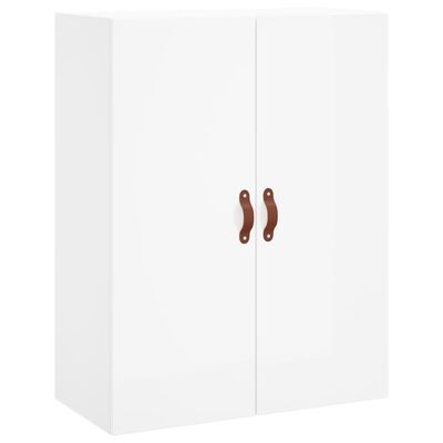 vidaXL Highboard High Gloss White 69.5x34x180 cm Engineered Wood