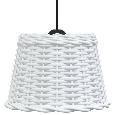 vidaXL Ceiling Lamp Shade White Ø30x20 cm Wicker