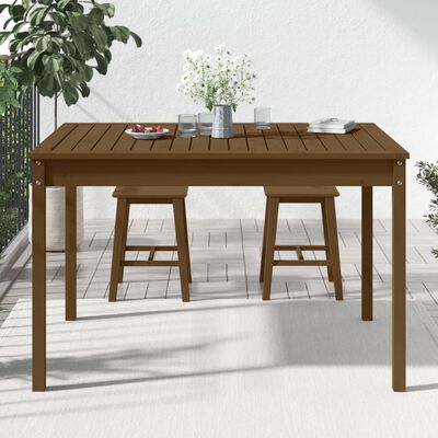 vidaXL Garden Table Honey Brown 121x82.5x76 cm Solid Wood Pine