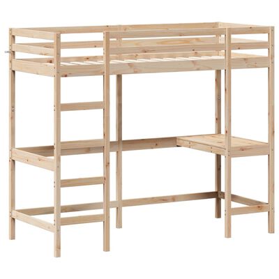 vidaXL Loft Bed without Mattress 80x200 cm Solid Wood Pine