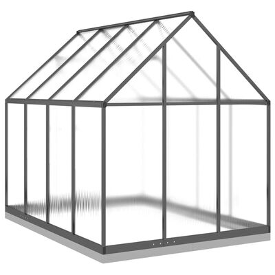 vidaXL Greenhouse with Base Frame Anthracite 224x169x202 cm Aluminium