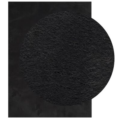 vidaXL Rug HUARTE Short Pile Soft and Washable Black 120x170 cm