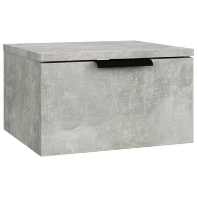 vidaXL Wall-mounted Bedside Cabinets 2 pcs Concrete Grey 34x30x20 cm