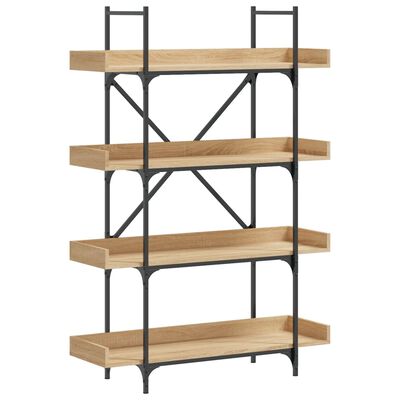 vidaXL Bookcase 4-Tier Sonoma Oak 100x33x145.5 cm Engineered Wood