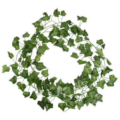 vidaXL Christmas Ivy Garlands 24 pcs Green 200 cm