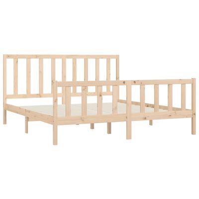 vidaXL Bed Frame without Mattress 200x200 cm Solid Wood