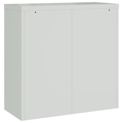 vidaXL File Cabinet Light Grey 90x40x130 cm Steel