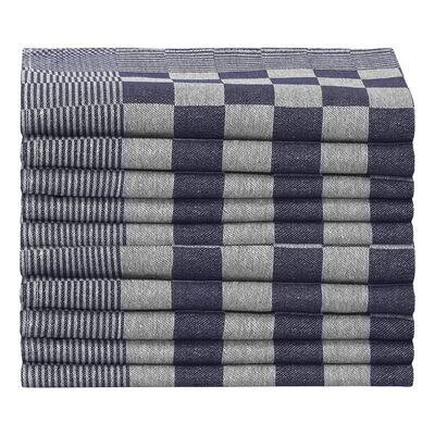 vidaXL Kitchen Towels 50 pcs Blue and White 50x70 cm Cotton