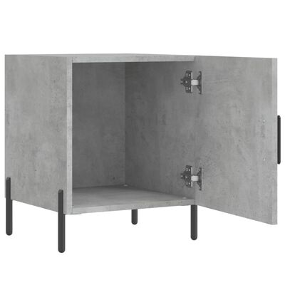 vidaXL Bedside Cabinets 2 pcs Concrete Grey 40x40x50 cm Engineered Wood