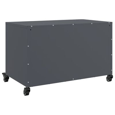 vidaXL TV Cabinet Anthracite 68x39x43.5 cm Steel