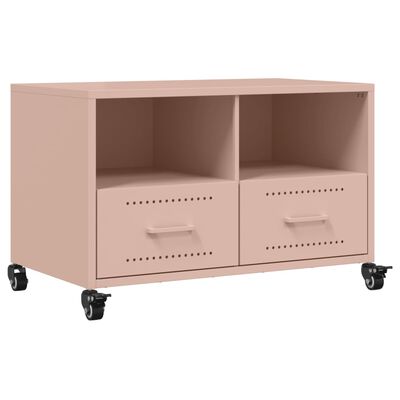 vidaXL TV Cabinet Pink 68x39x43.5 cm Steel