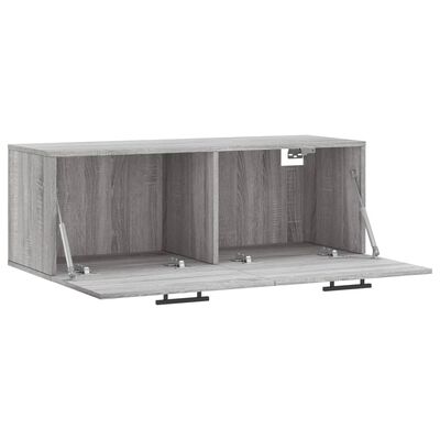 vidaXL Wall Cabinet Grey Sonoma 100x36.5x35 cm Engineered Wood