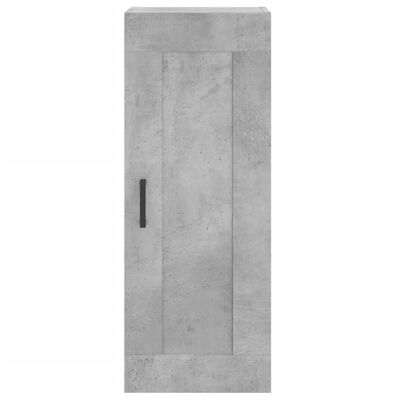 vidaXL Wall Mounted Cabinet Concrete Grey 34.5x34x90 cm Engineered Wood