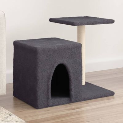 vidaXL Cat Tree with Sisal Scratching Posts Dark Grey 50.5 cm