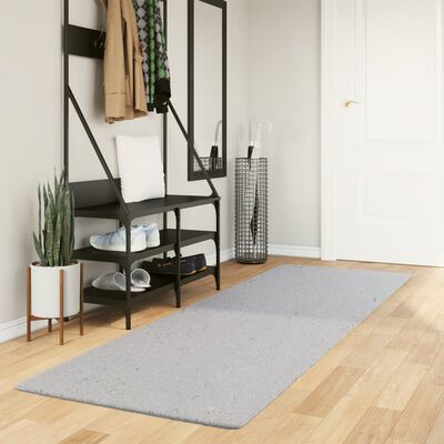 vidaXL Rug HUARTE Short Pile Soft and Washable Grey 80x250 cm