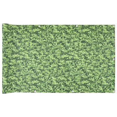 vidaXL Balcony Privacy Screen Plant Look Green 300x120 cm PVC