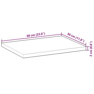 vidaXL Floating Shelves 4 pcs 60x30x2 cm Oil Finished Solid Wood Acacia