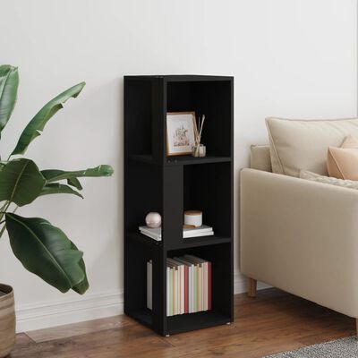 vidaXL Corner Cabinet Black 33x33x100 cm Engineered Wood